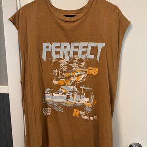 No Boundaries Tan Oversized T-Shirt